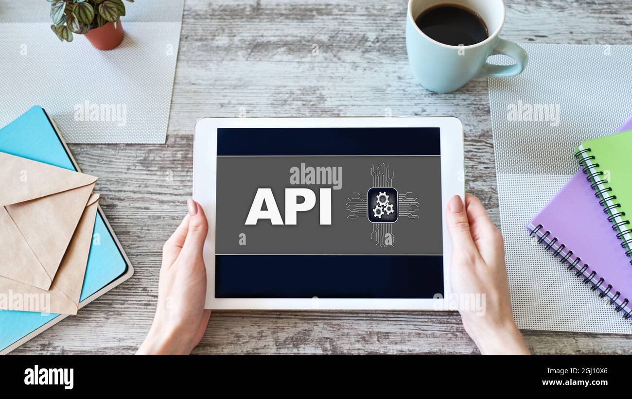 API application programming interface. Internet and technology concept ...