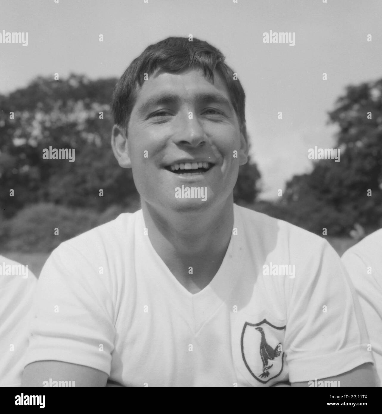 J SMITH - PORTRAIT OF FOOTBALLER, TOTTENHAM HOTSPUR FOOTBALL CLUB, SPURS FC 5 AUGUST 1961 Stock Photo