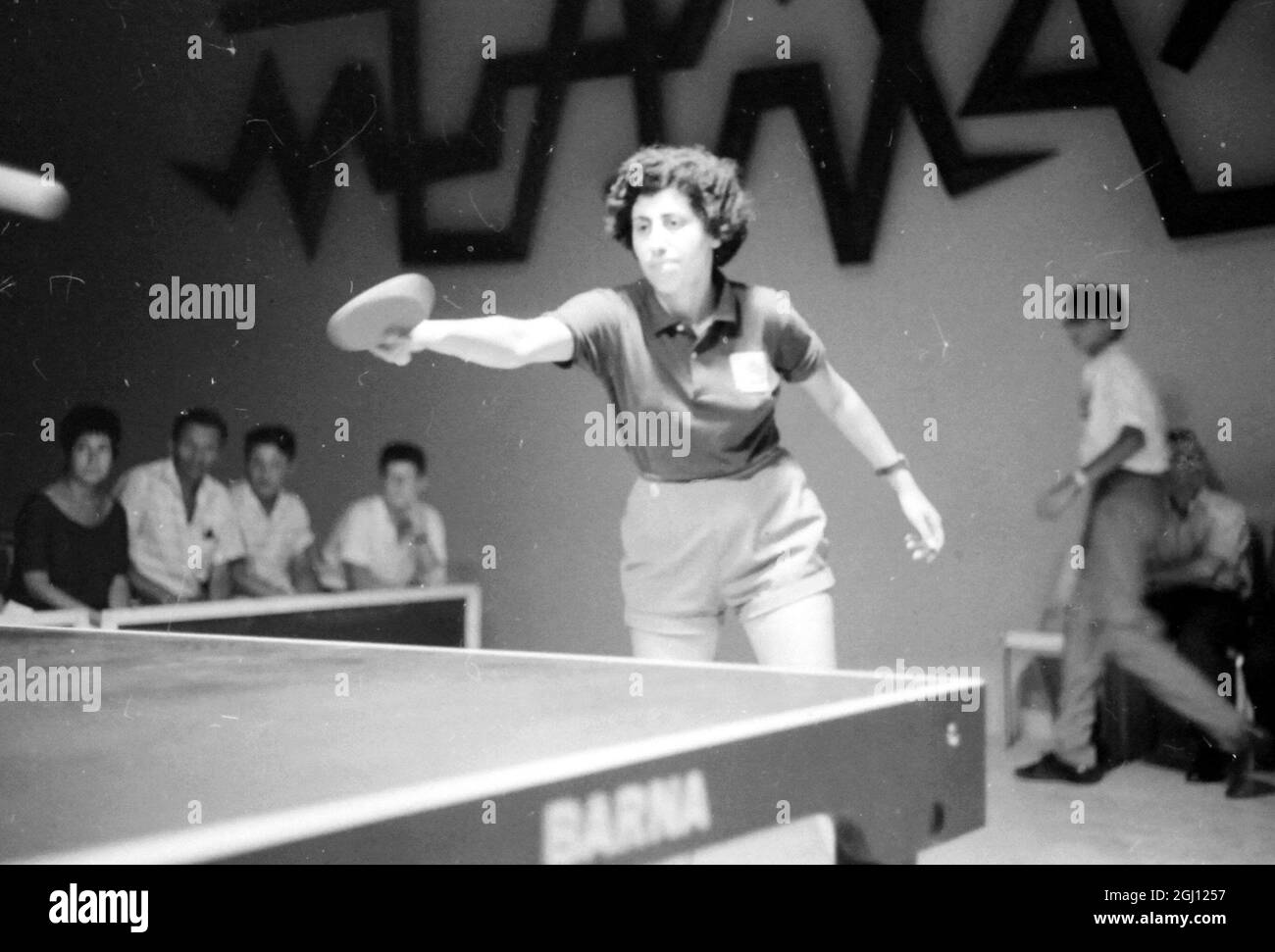 SUSIE JABOR PLAYIN TABLE TENNIS AT JEWISH MACCABIA GAMES CHAMPIONSHIPS