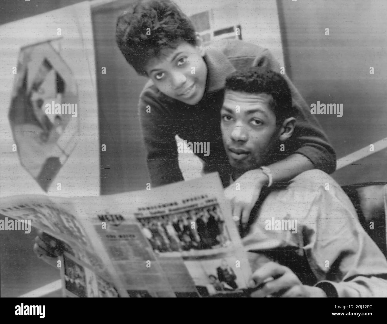 WILMA RUDOLPH OLYMPIC SPRINT CHAMPON MARRIES WILLAIM WARD IN NASHVILLE - 29 NOVEMBER 1961 Stock Photo