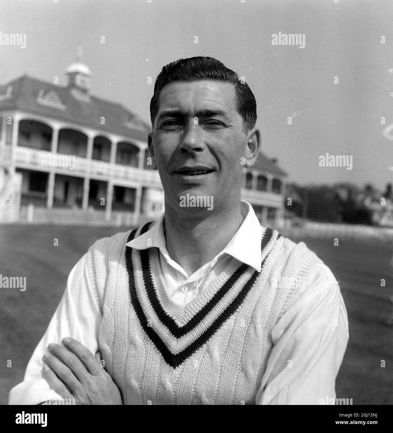 SHACKLETON D PORTRAIT OF CRICKETER OF HAMPSHIRE COUNTY CRICKET CLUB