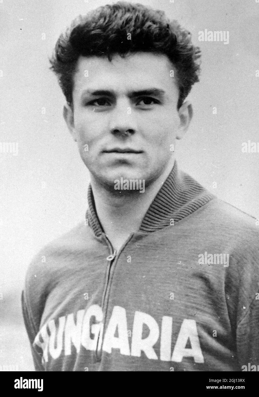 KALMAN SOVARI - PORTRAIT OF FOOTBALLER - HUNGARIAN INTERNATIONA FOOTBALL PLAYER ; 11 MAY 1962 Stock Photo