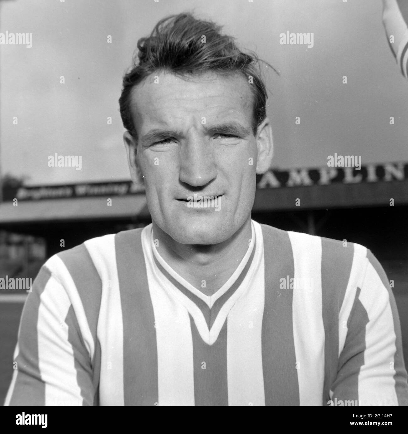 ROY JENNINGS - PORTRAIT OF FOOTBALLER, PLAYER OF BRIGHTON & HOVE FC FOOTBALL CLUB TEAM - ; 9 AUGUST 1962 Stock Photo