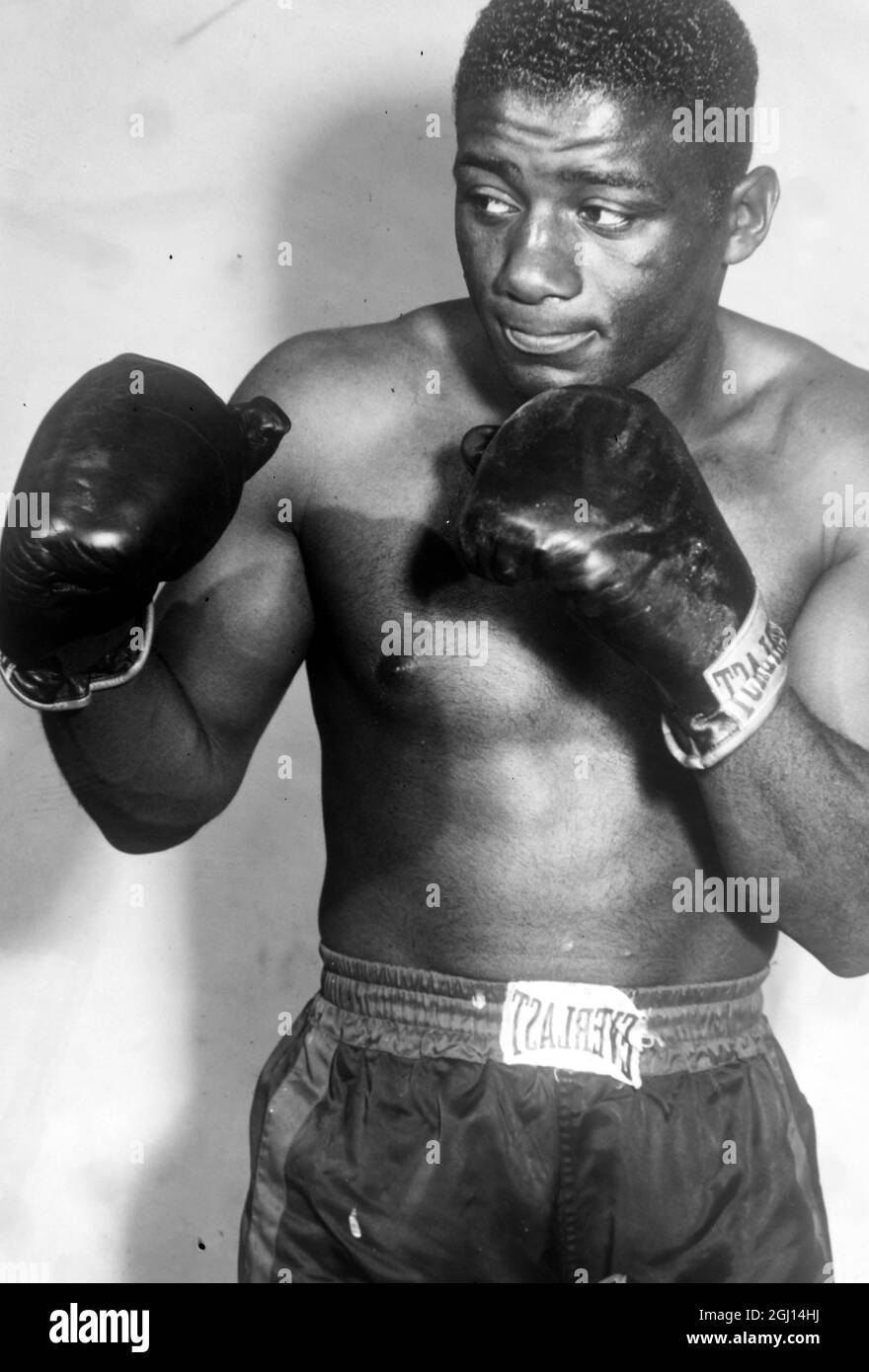 BOXER FLOYD PATTERSON IN TRAINING - ; 14 AUGUST 1962 Stock Photo