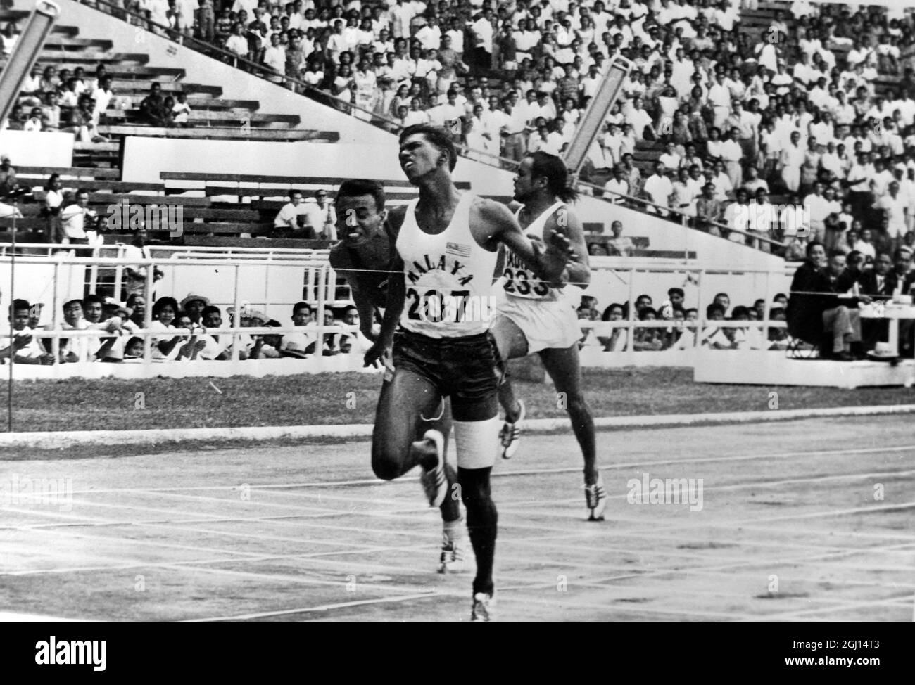 JEGATHESAN M WINS AT ASIAN GAMES IN INDONESIA - ; 5 SEPTEMBER 1962 Stock Photo