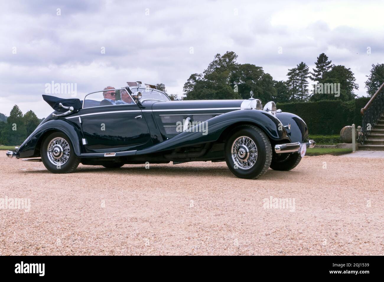 1938 Mercedes-Benz 540K Cabriolet winner of 'Best In Show' at the 2021 Salon Prive Concours D'Elegance at Blenheim Palace Woodstock Oxfordshire UK Stock Photo