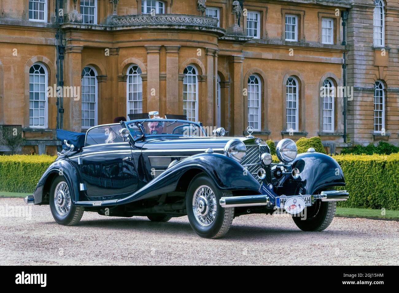 1938 Mercedes-Benz 540K Cabriolet winner of 'Best In Show' at the 2021 Salon Prive Concours D'Elegance at Blenheim Palace Woodstock Oxfordshire UK Stock Photo