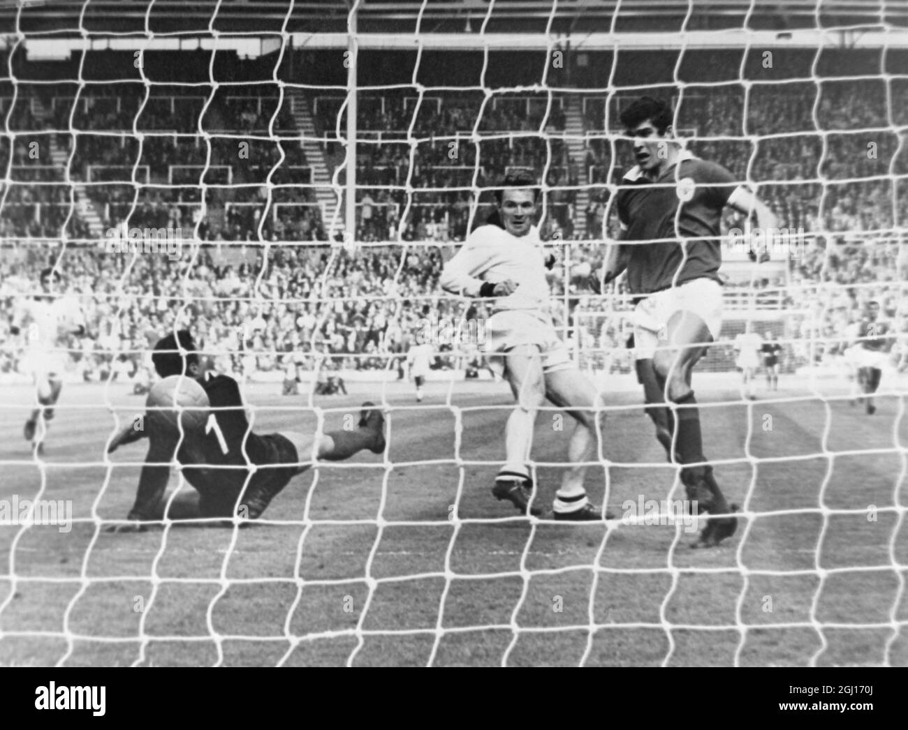 EUROPEAN FOOTBALL CUP FINAL AT WEMBLEY STADIUM BENFICA LISBON AND