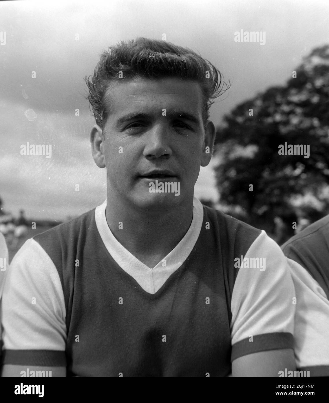 JOE BAKER - PORTRAIT OF FOOTBALLER OF ARSENAL FC FOOTBALL CLUB - ; 12 AUGUST 1963 Stock Photo