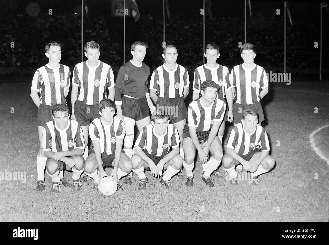 FOOTBALL PARTIZAN TEAM OF FRANCE ; 27 AUGUST 1963 Stock Photo