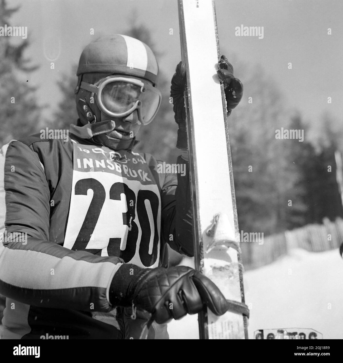 WINTER OLYMPICS IN INNSBRUCK, AUSTRIA - PRINCE KARIM AGA KHAN - ; 29 JANUARY 1964 Stock Photo