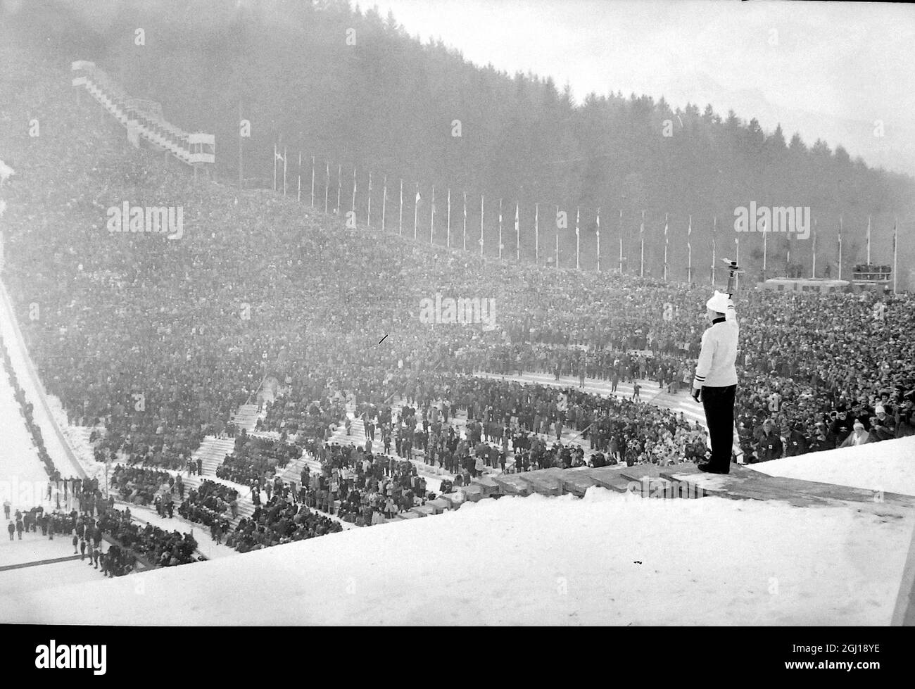 WINTER OLYMPICS IN INNSBRUCK, AUSTRIA - OPENING CEREMONY ; 30 JANUARY 1964 Stock Photo