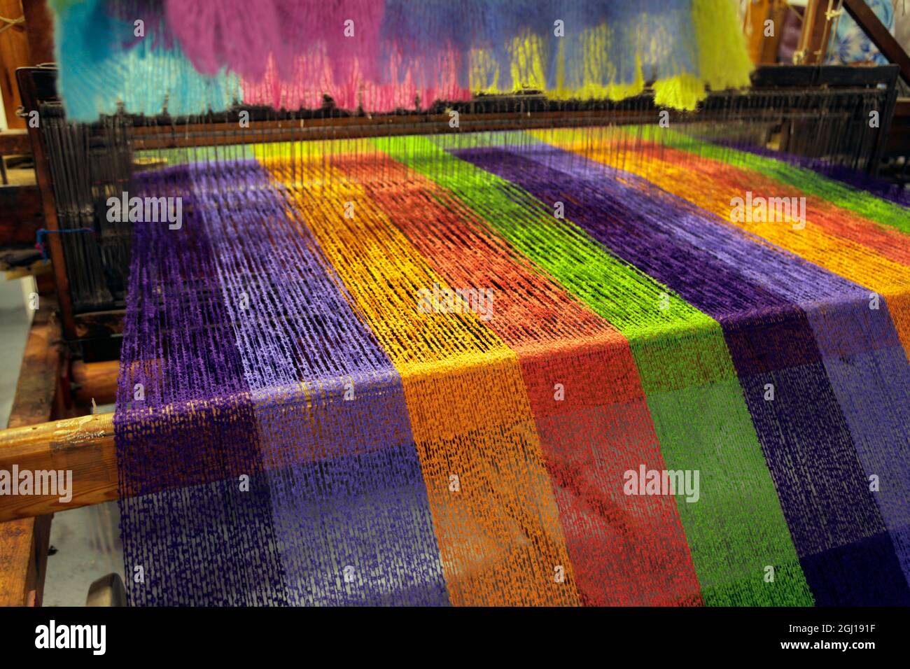 Europe, Ireland, Avoca. Avoca Handweavers Mill, County Wicklow. Woollen