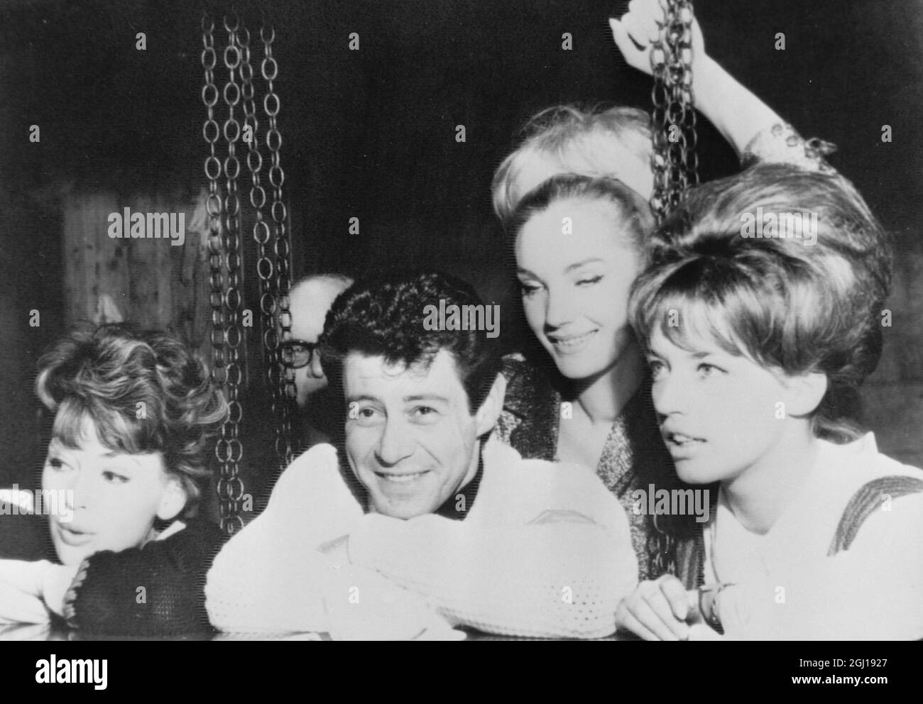 EDDIE FISHER AT WINTER OLYMPICS GAMES IN INNSBRUCK, AUSTRIA - ; 3 FEBRUARY 1964 Stock Photo