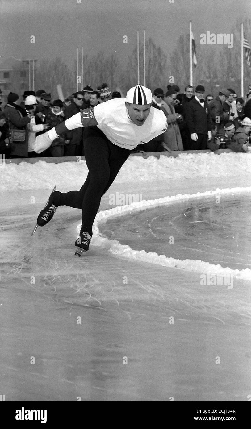 WINTER OLYMPICS GAMES IN INNSBRUCK, AUSTRIA - KNUT JOHANESSEN IN ACTION - ; 6 FEBRUARY 1964 Stock Photo