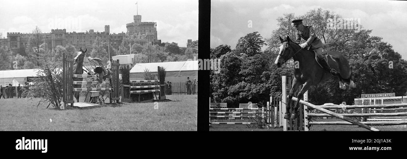 HORSES RACE SIR FRANCIS BAULKS DURING EVENT ROYAL HORSE SHOW IN WINDSOR ; 14 MAY 1964 Stock Photo