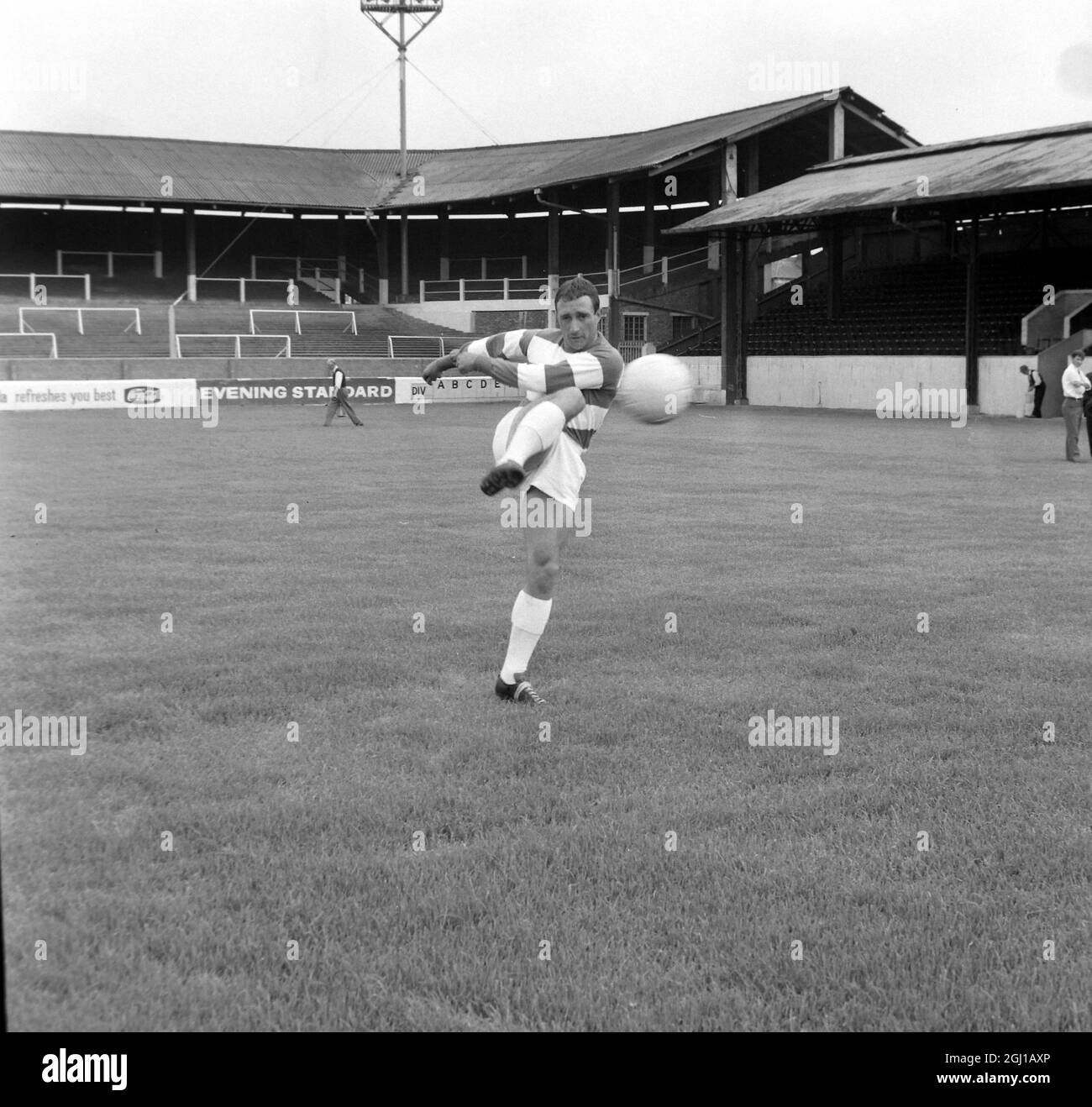 Andy Malcolm Portrait Of Footballer Of Queens Park Rangers Fc Football Club In London 21 July 1964 Stock Photo Alamy