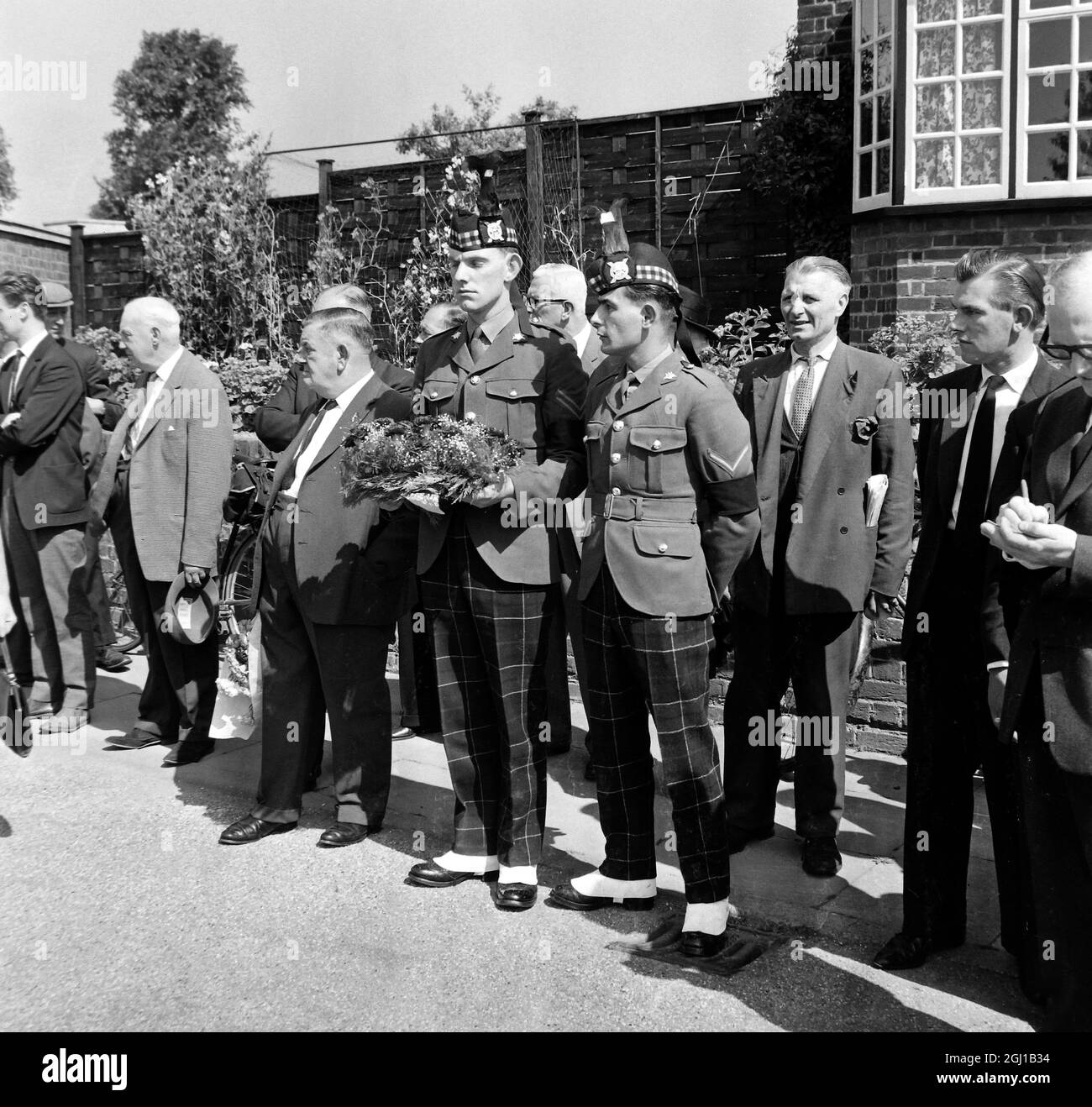 FUNERAL OF JOHN WHITE SPURS FOOTBALL PLAYER / ; 25 JULY 1964 Stock