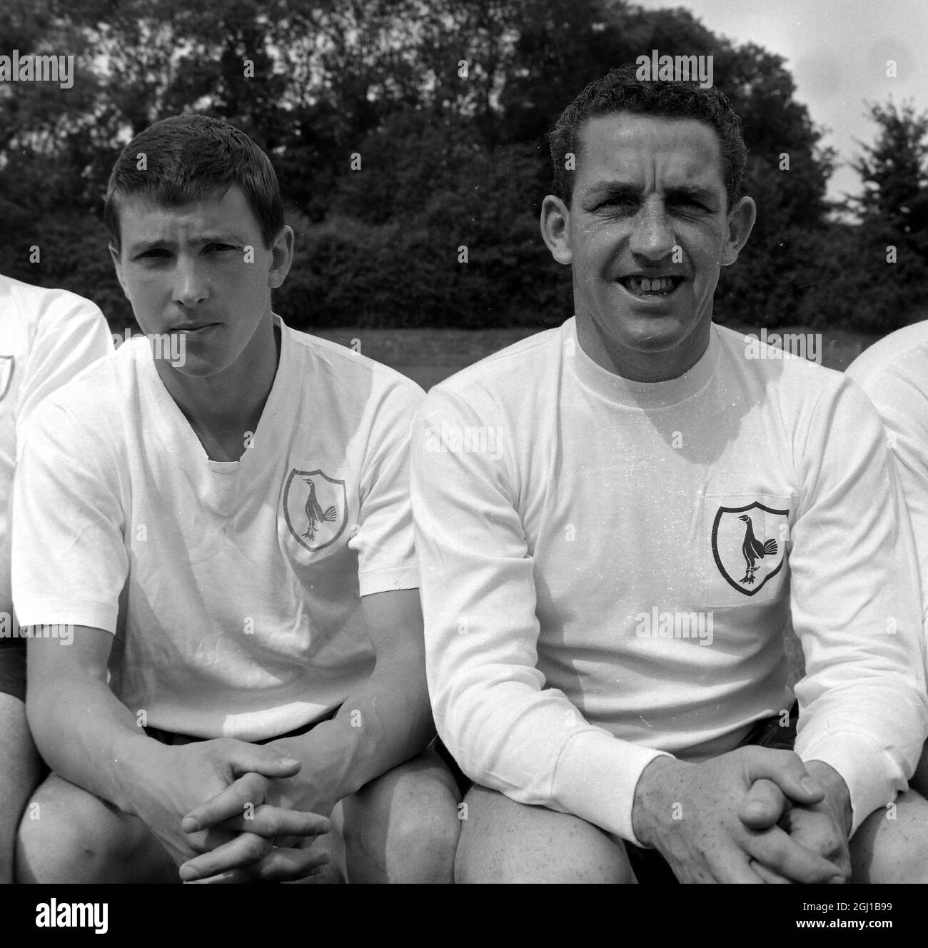 ANTHONY LOW AND DAVID MACKAY - PORTRAIT OF FOOTBALLERS OF TOTTENHAAM ...