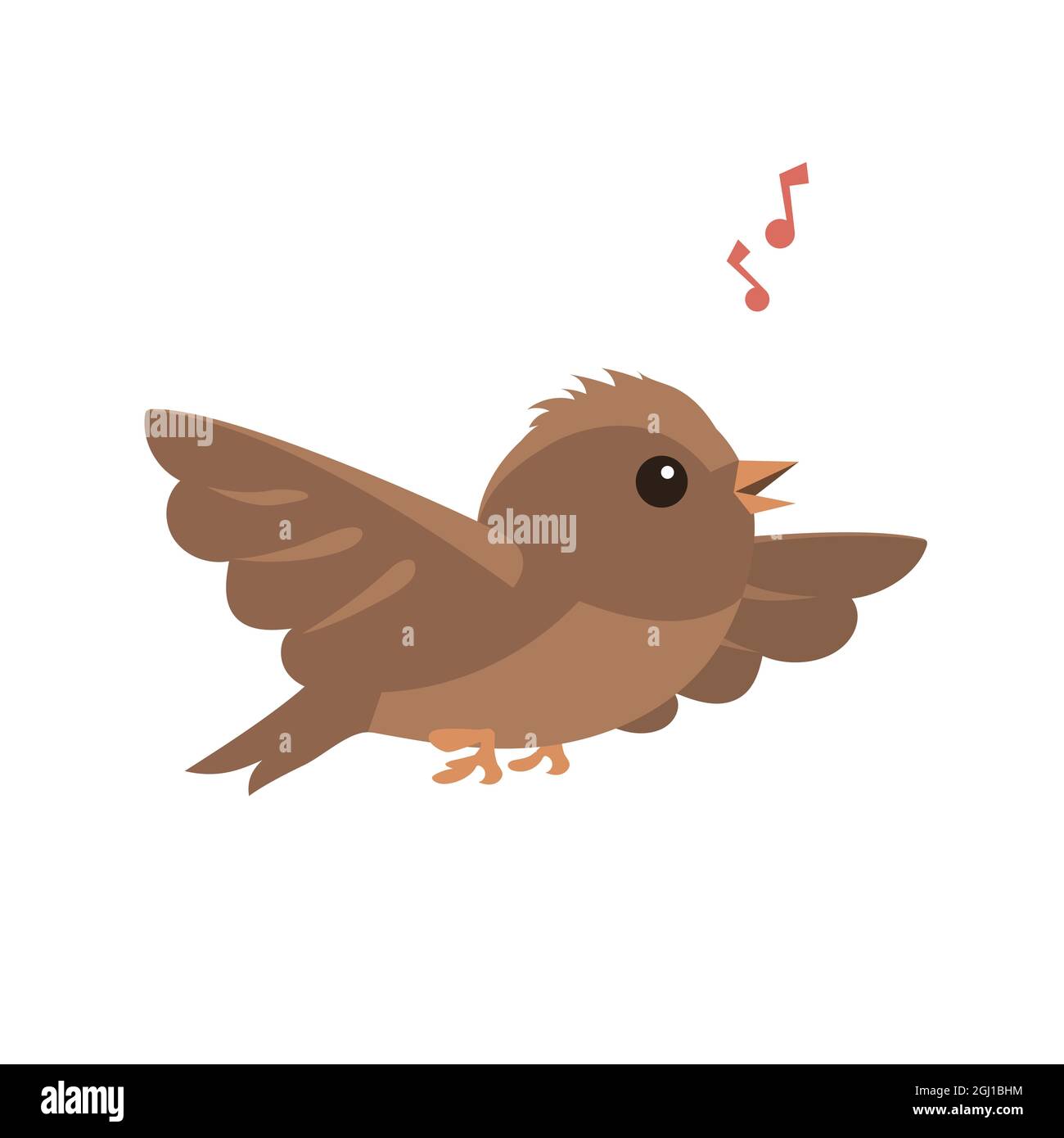 Little flying sparrow on a white background. Template for design and decoration. Vector isolated cartoon bird illustration Stock Vector Image & Art - Alamy Little flying sparrow on a white background. Template for design and decoration. Vector isolated cartoon bird illustration Stock Vector Image & Art - Alamy