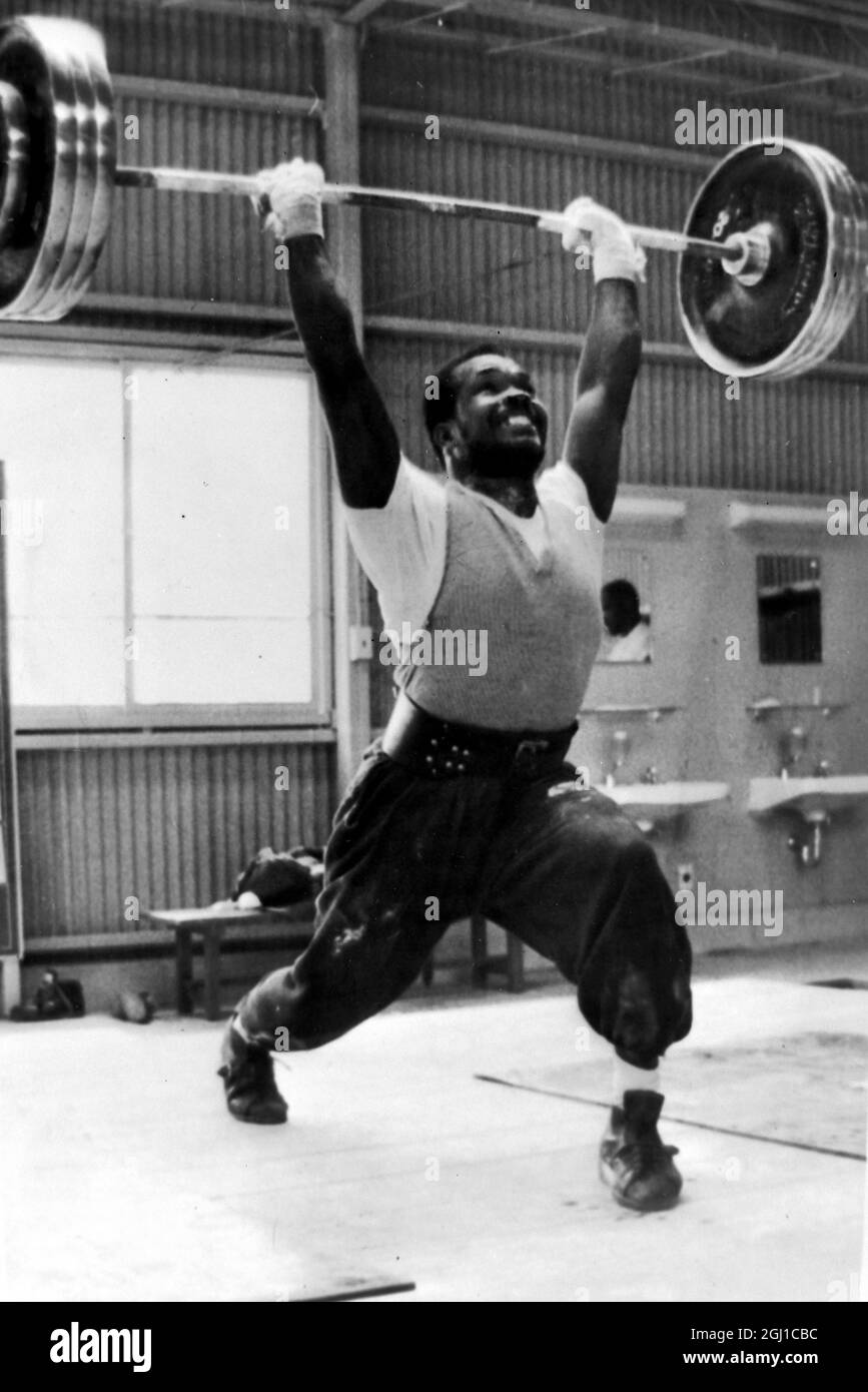 OLYMPICS, OLYMPIC SPORT GAMES - THE XVIII 18TH OLYMPIAD IN TOKYO, JAPAN - MANNERS GEORGE BRITISH WEIGHTLIFTER - ; 6 OCTOBER 1964 Stock Photo