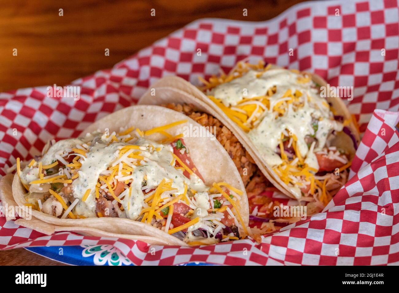 Chicken tacos Stock Photo
