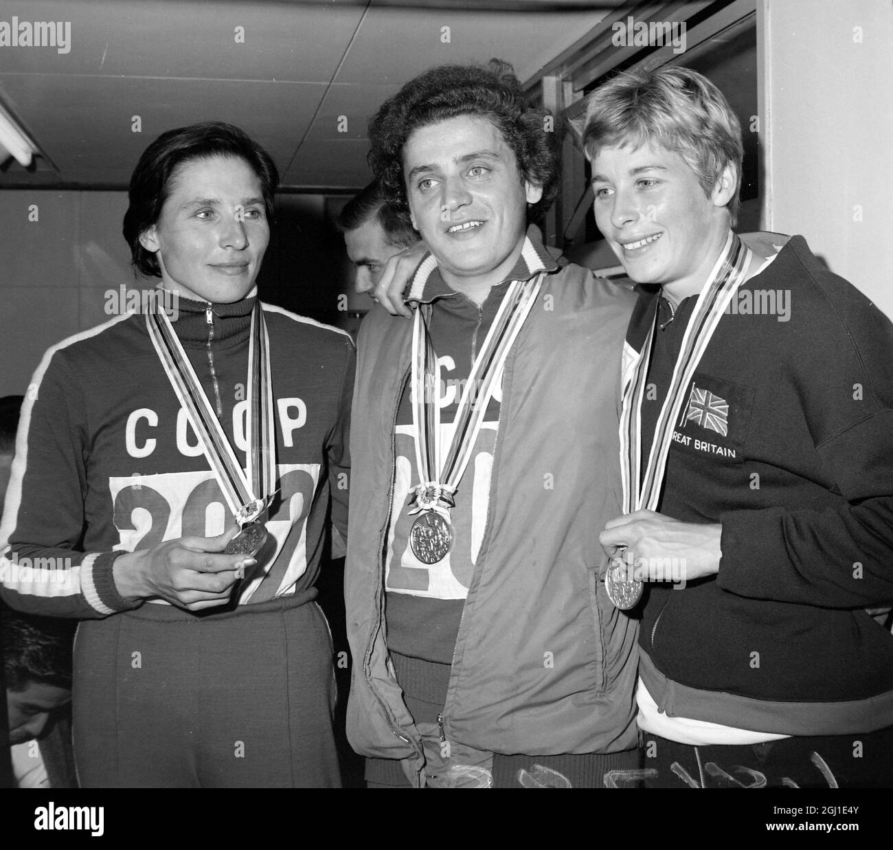 Mary Riand Mary rand 1964 medal Black and White Stock Photos & Images - Alamy