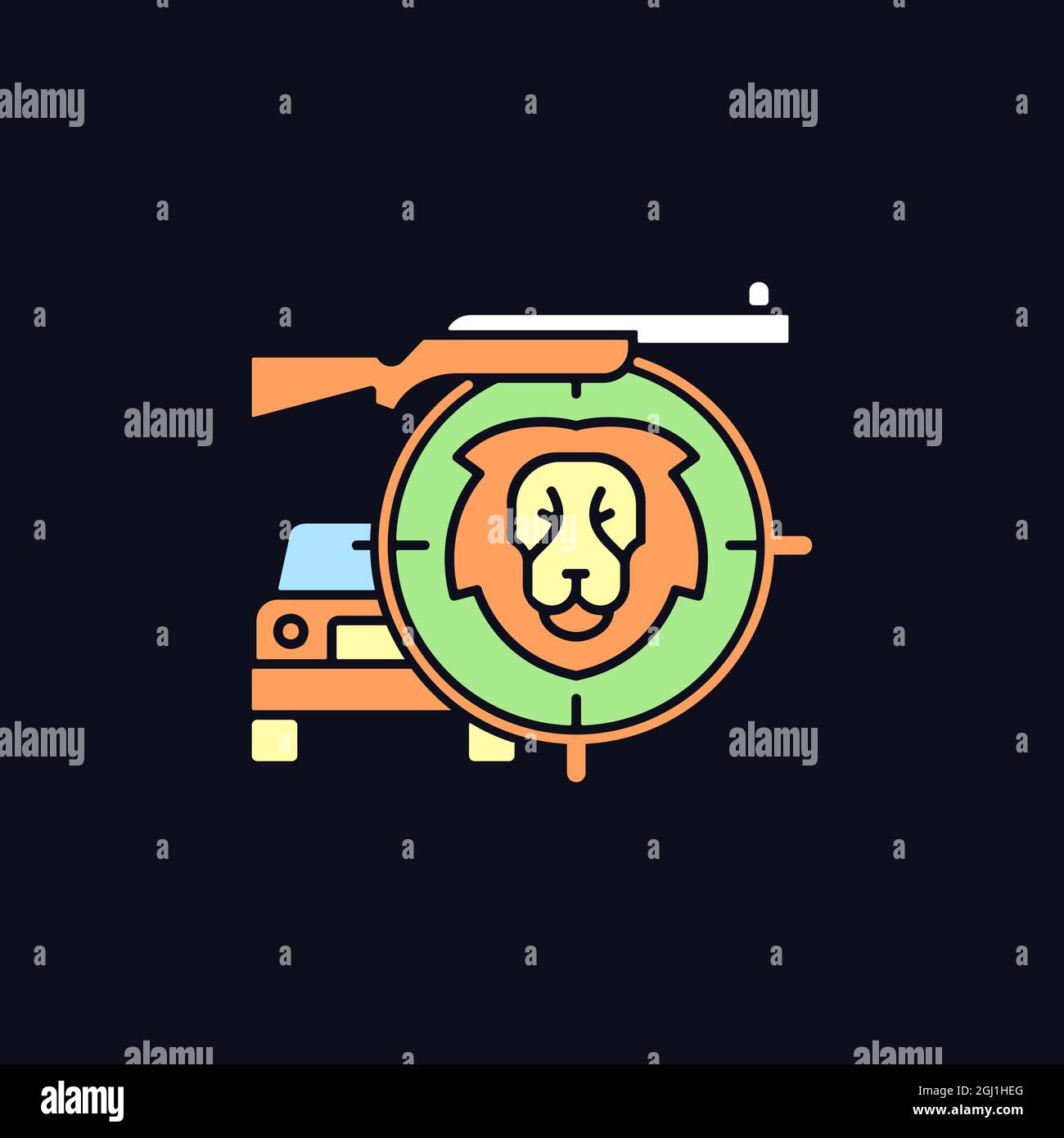 Safari RGB color icon for dark theme Stock Vector Image & Art - Alamy