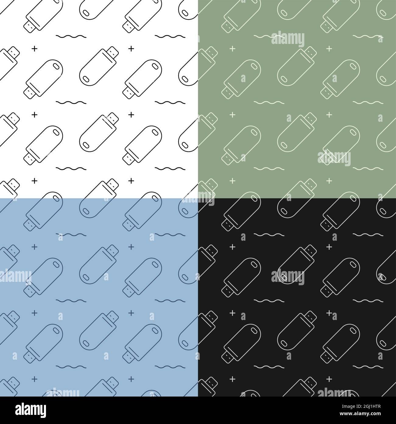 Usb Pattern Memory card reader Stock Vector Images - Alamy