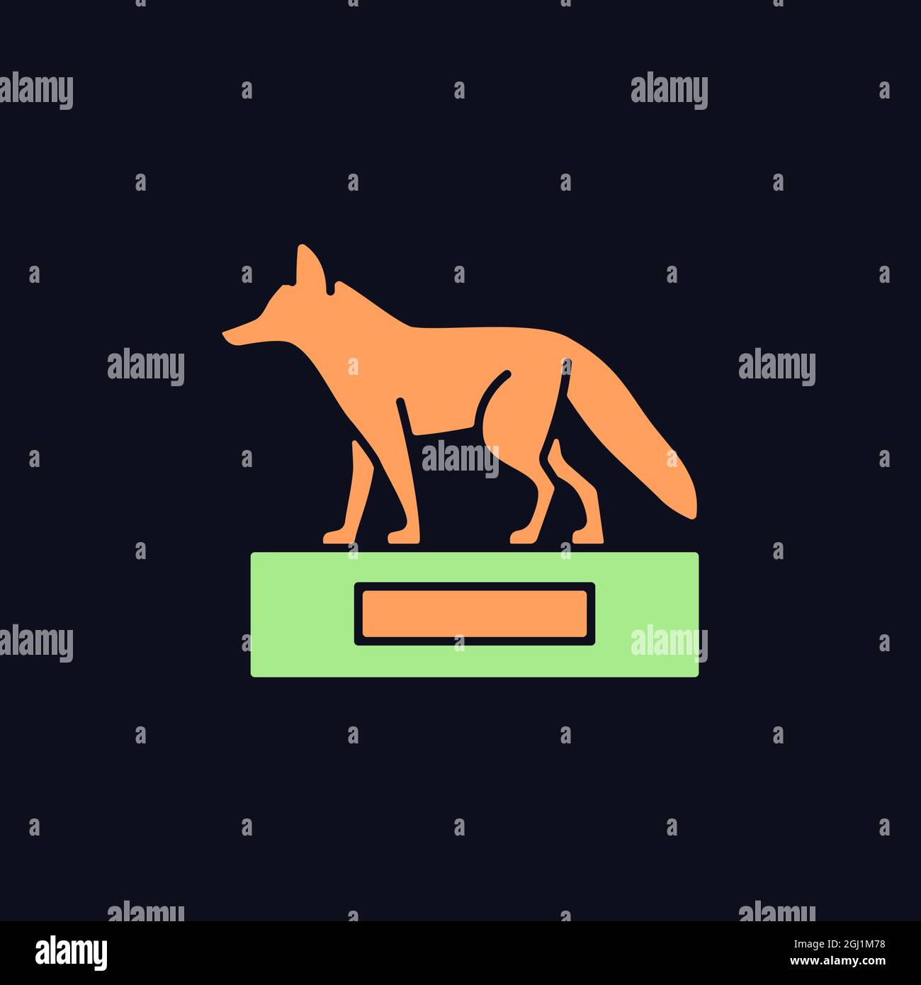 Taxidermy RGB color icon for dark theme Stock Vector Image & Art - Alamy