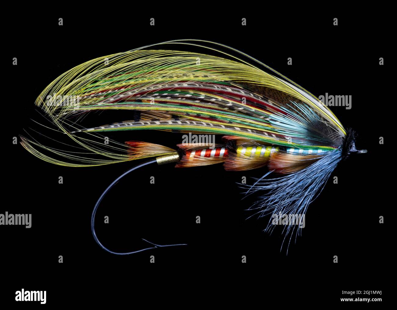 Atlantic Salmon Fly designs 'Popham' Stock Photo - Alamy