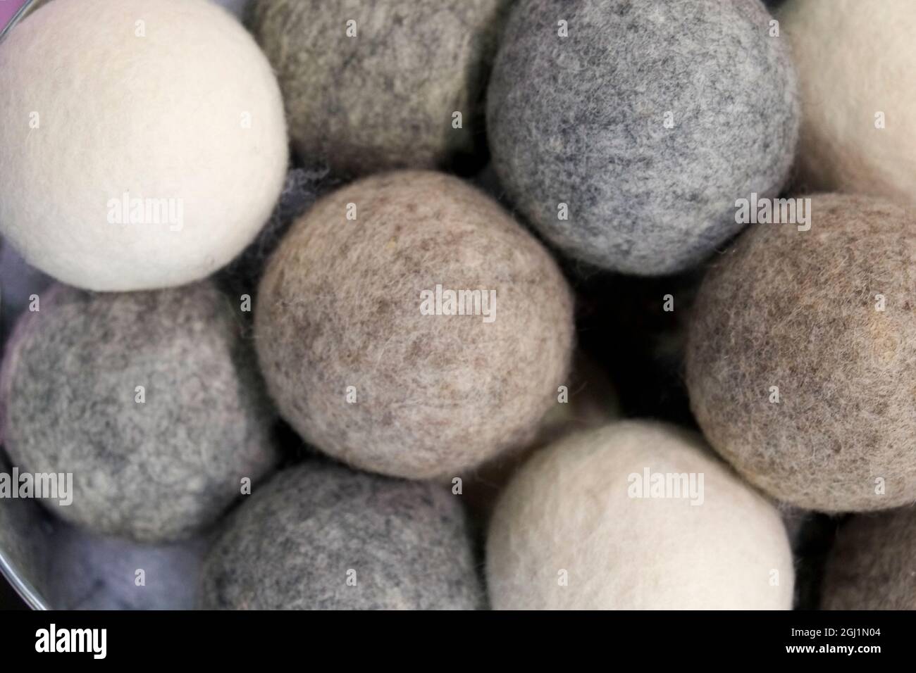 Wool felt balls Stock Photo Alamy