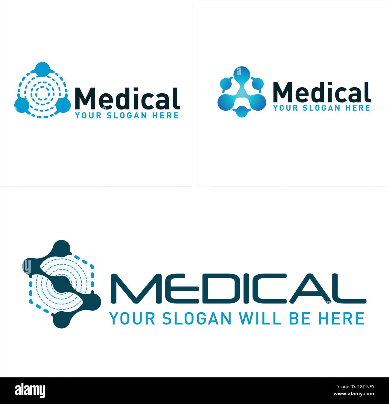 Modern medical initial S tech logo design  Stock Vector