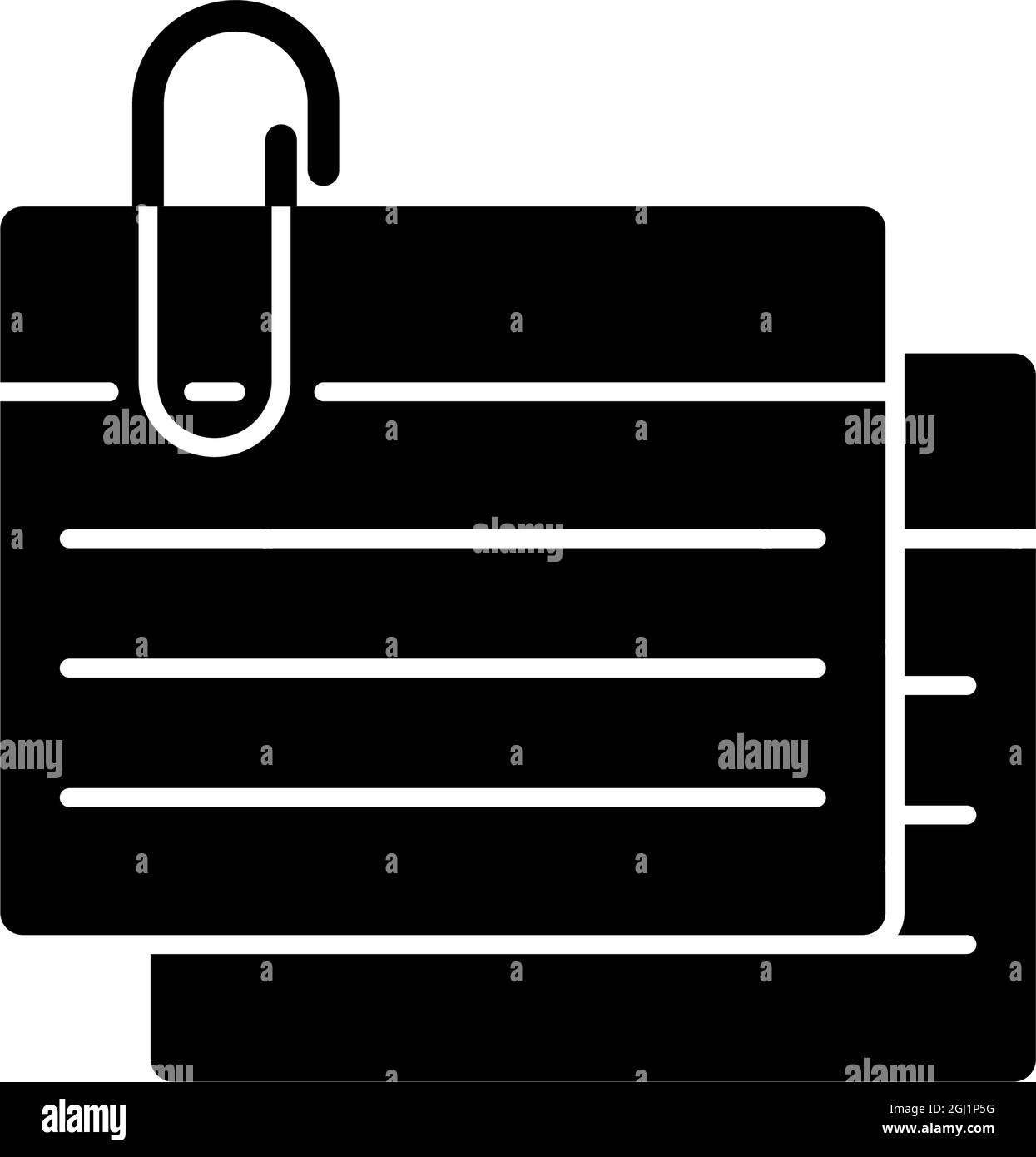 Index card black glyph icon Stock Vector Image & Art Alamy