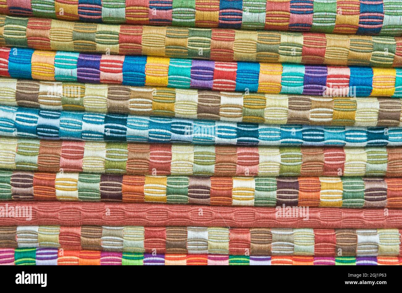 Latin America, Guatemala, Antigua, Souvenir Cloth Placemats Stock Photo