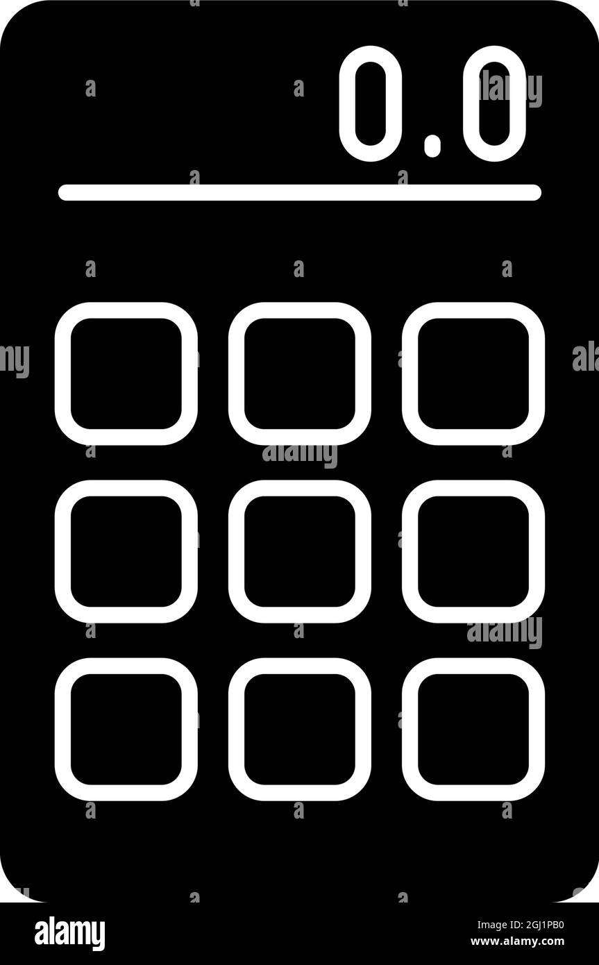 Calculator clipart Black and White Stock Photos & Images - Alamy