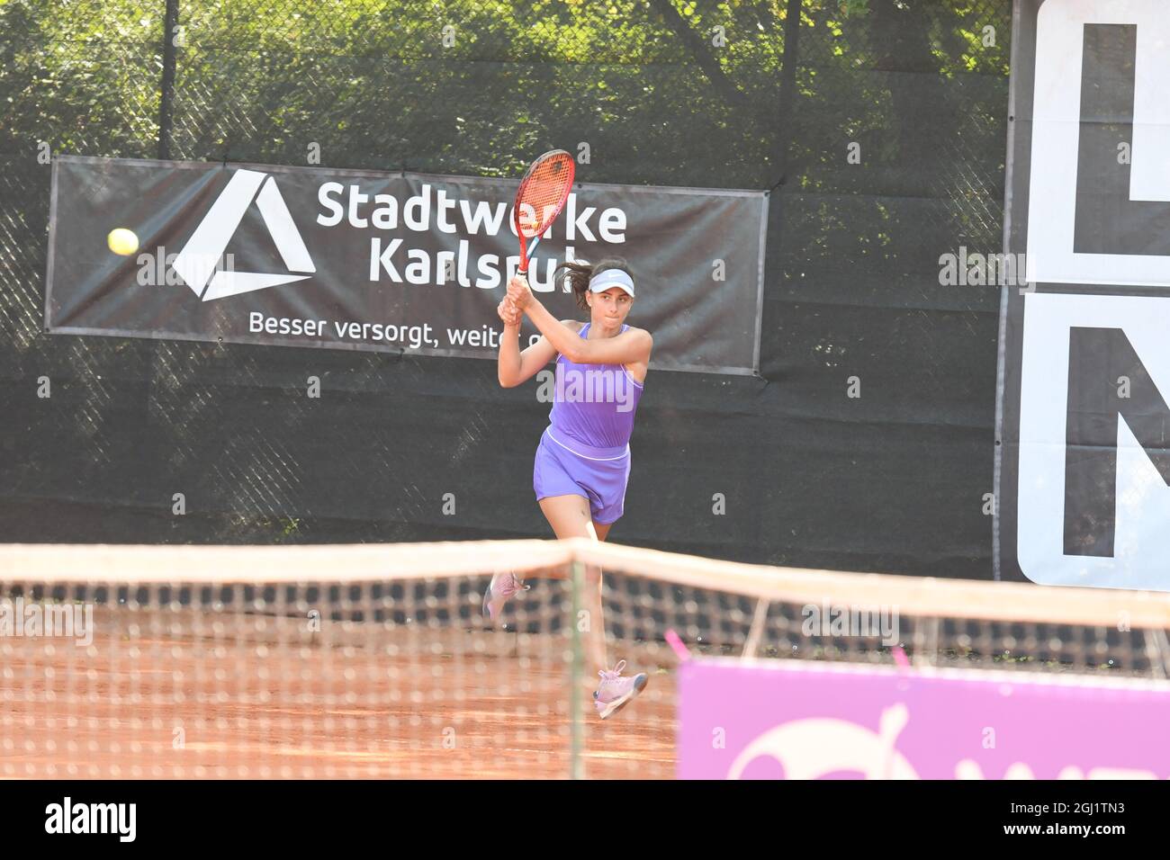 WTA Tennis Turnier Liqui MOly Open Karlsruhe TC Rüppurr 8. September 2021 Stock Photo