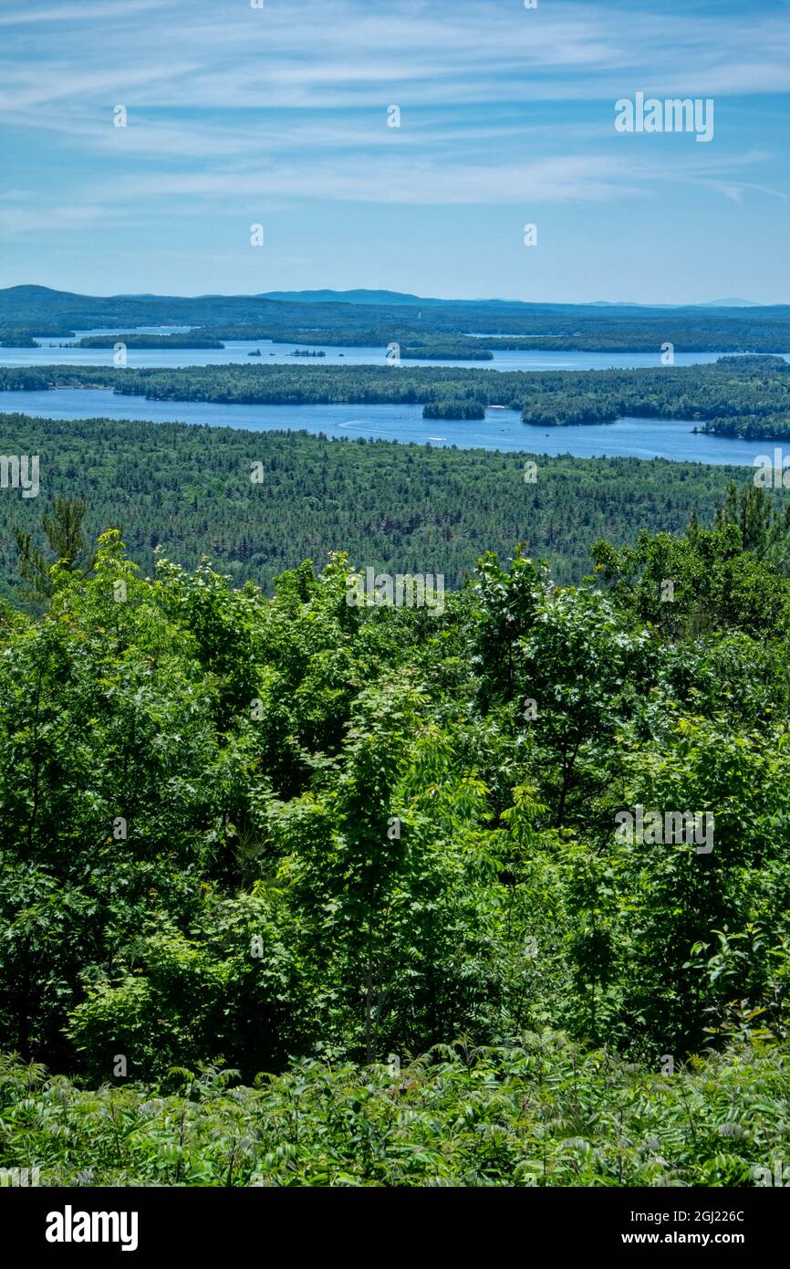 View of Lake Winnipesaukee, Moultonborough, New Hampshire, USA Stock