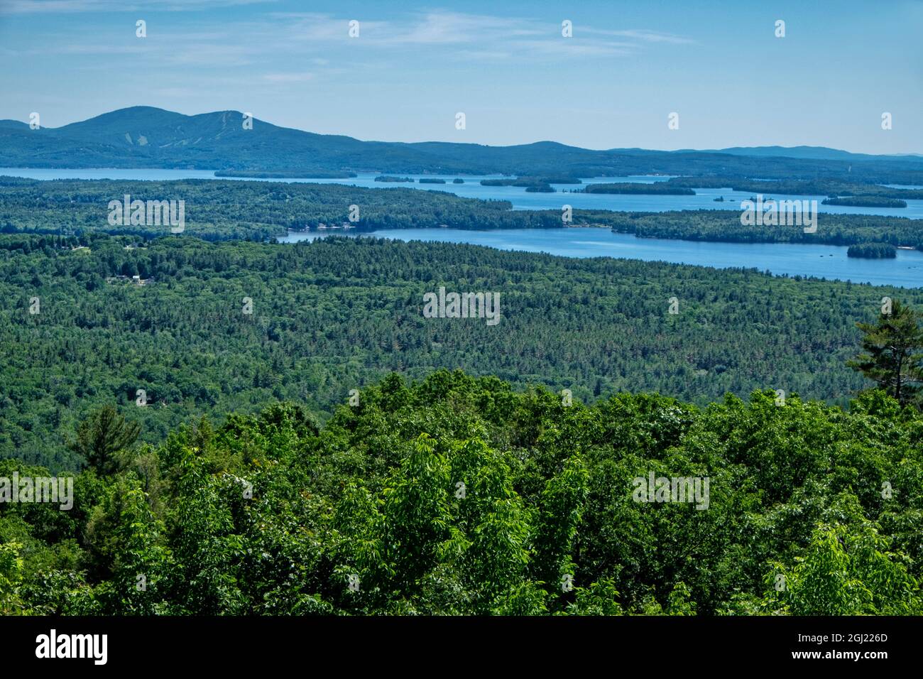 View of Lake Winnipesaukee, Moultonborough, New Hampshire, USA Stock