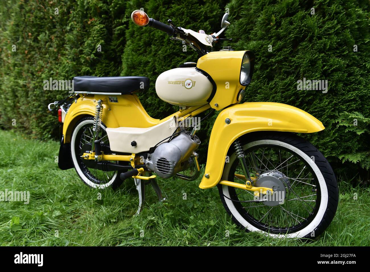 Simson Star Moped - pleasure on 2 wheels Poster by VEB Ostladen