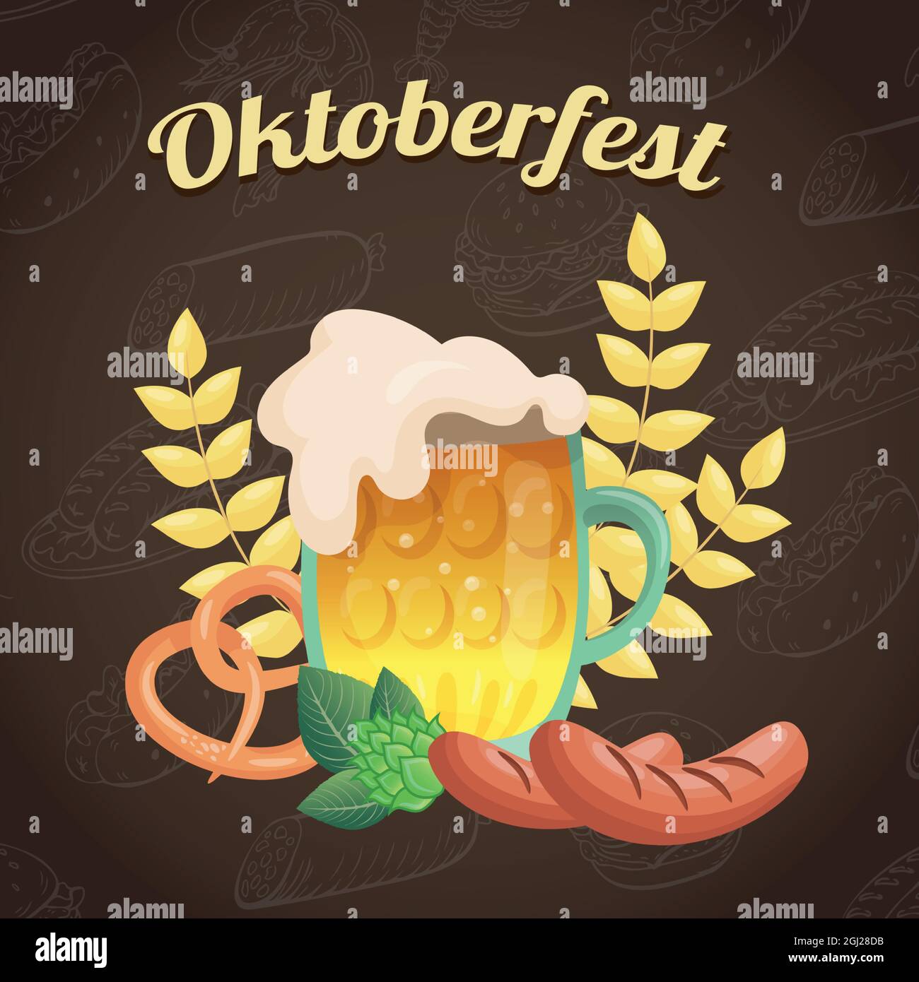 Munich International Beer Festival Oktoberfest, Advertising Background 