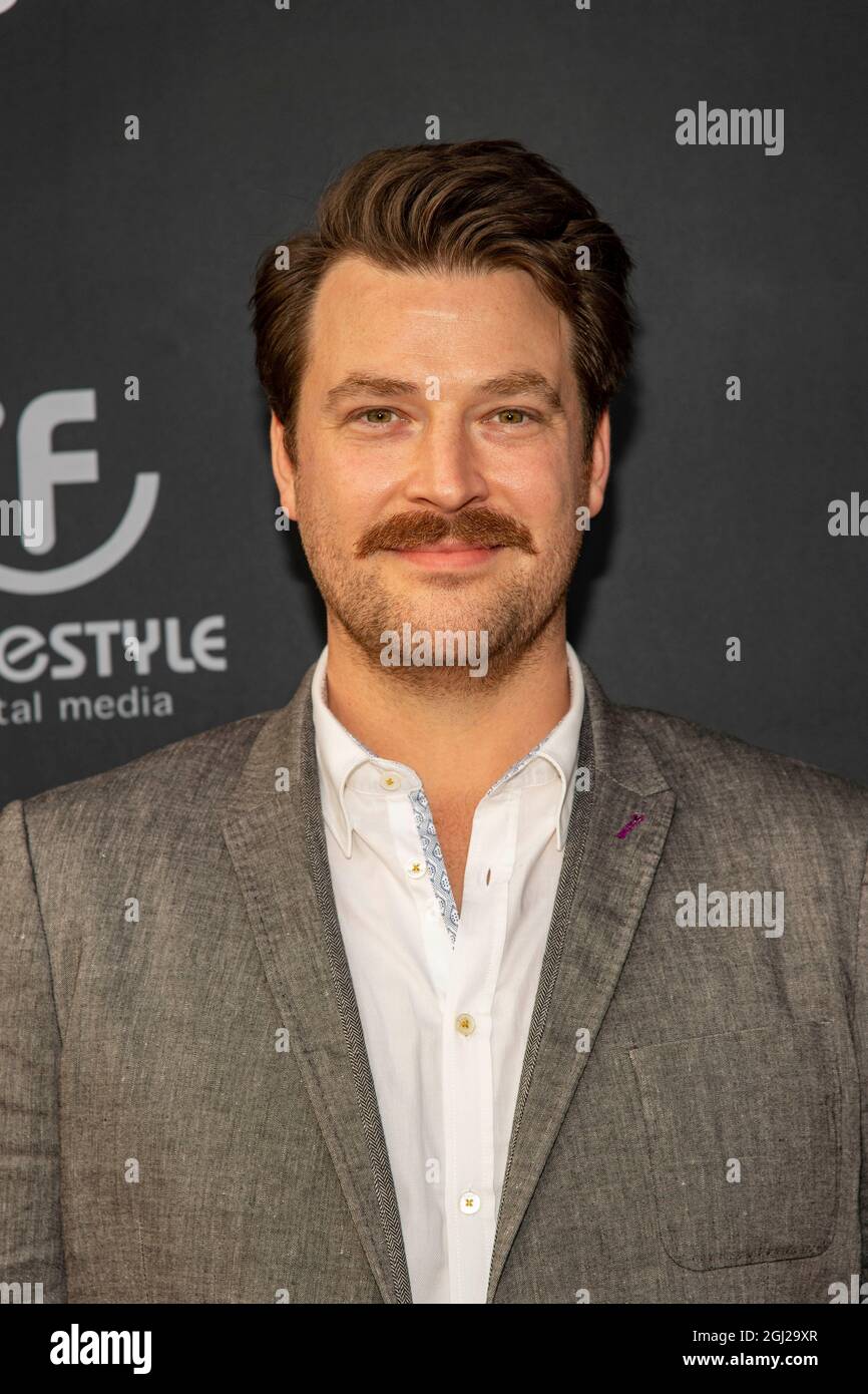 Los Angeles, CA, September 7, 2021, Michael Flowe attends 'Samantha Rose' Private Premiere at Chaplin Theatre in Raleigh Studios, Los Angeles, CA on September 7, 2021 Stock Photo