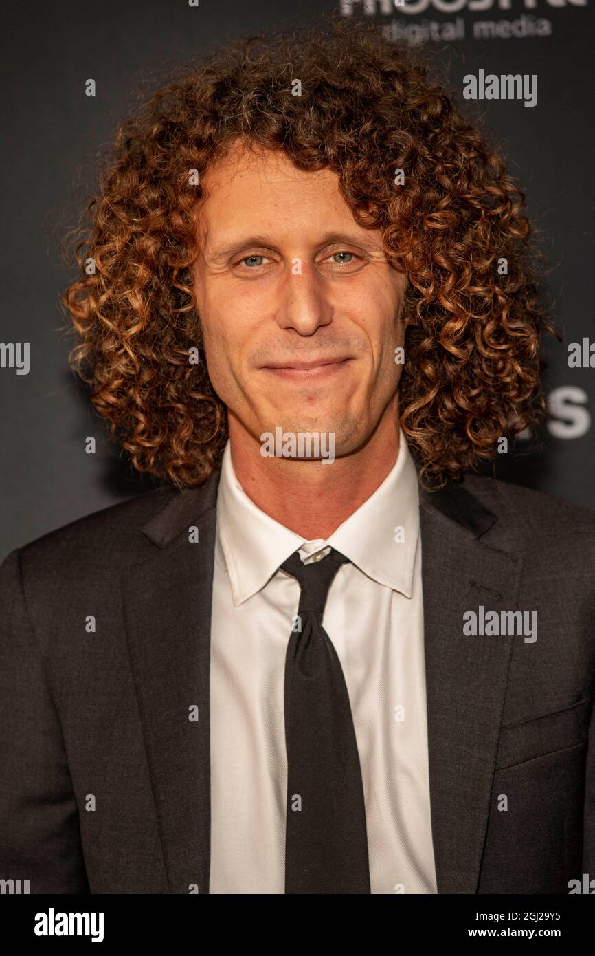 Los Angeles, CA, September 7, 2021, Andrew Morgan attends 'Samantha Rose' Private Premiere at Chaplin Theatre in Raleigh Studios, Los Angeles, CA on September 7, 2021 Stock Photo