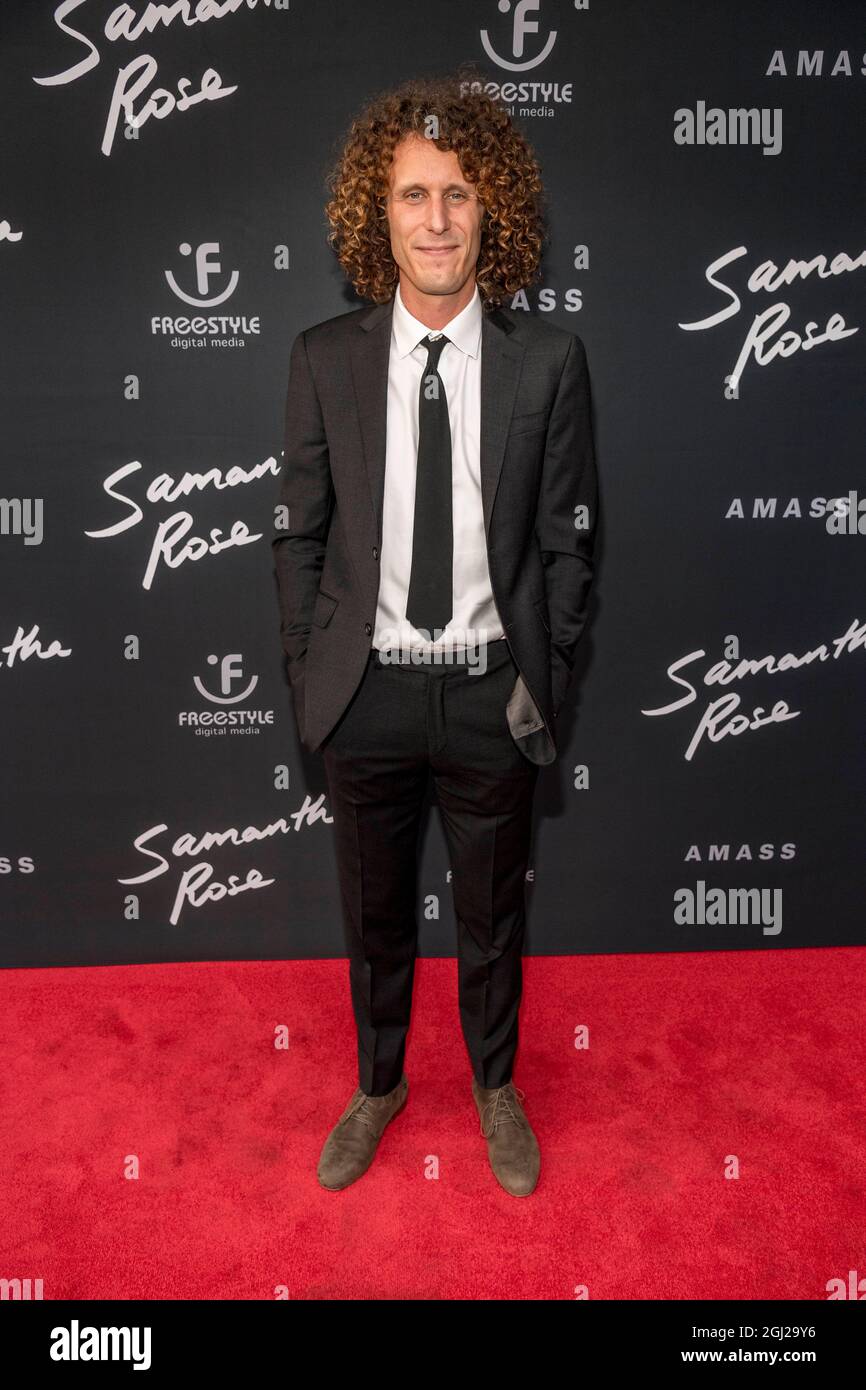 Los Angeles, CA, September 7, 2021, Andrew Morgan attends 'Samantha Rose' Private Premiere at Chaplin Theatre in Raleigh Studios, Los Angeles, CA on September 7, 2021 Stock Photo