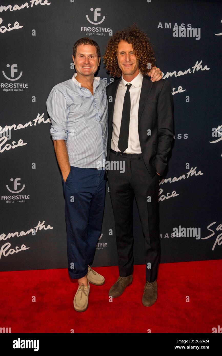 Los Angeles, CA, September 7, 2021, Rob Bell, Andrew Morgan attend 'Samantha Rose' Private Premiere at Chaplin Theatre in Raleigh Studios, Los Angeles, CA on September 7, 2021 Stock Photo