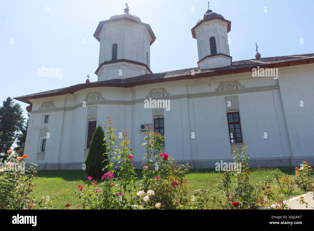 BUCHAREST, ROMANIA - AUGUST 16, 2021: Cernica Monastery near city of Bucharest, Romania Stock Photo