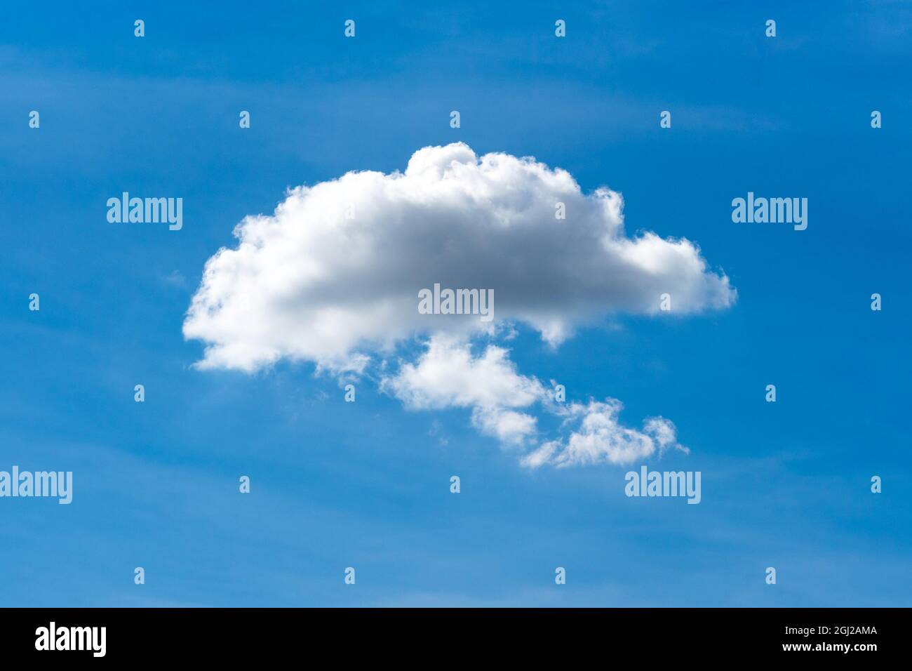 Nature white cloud on blue sky background in daytime Stock Photo