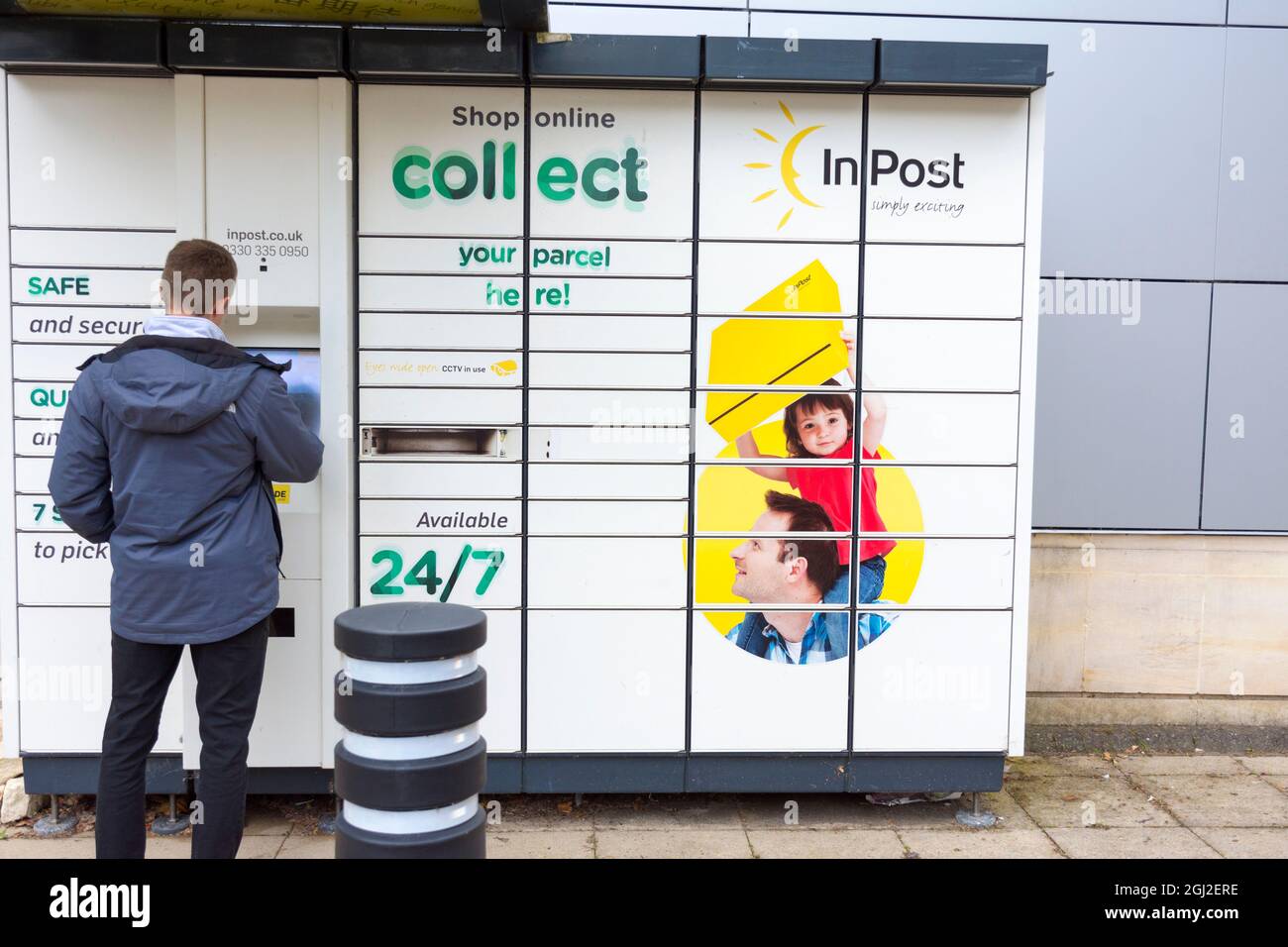 InPost collection point, Bath, UK Stock Photo