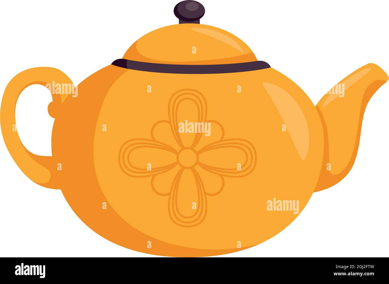 chinese teapot ceramic isolated icon Stock Vector Image & Art Alamy
