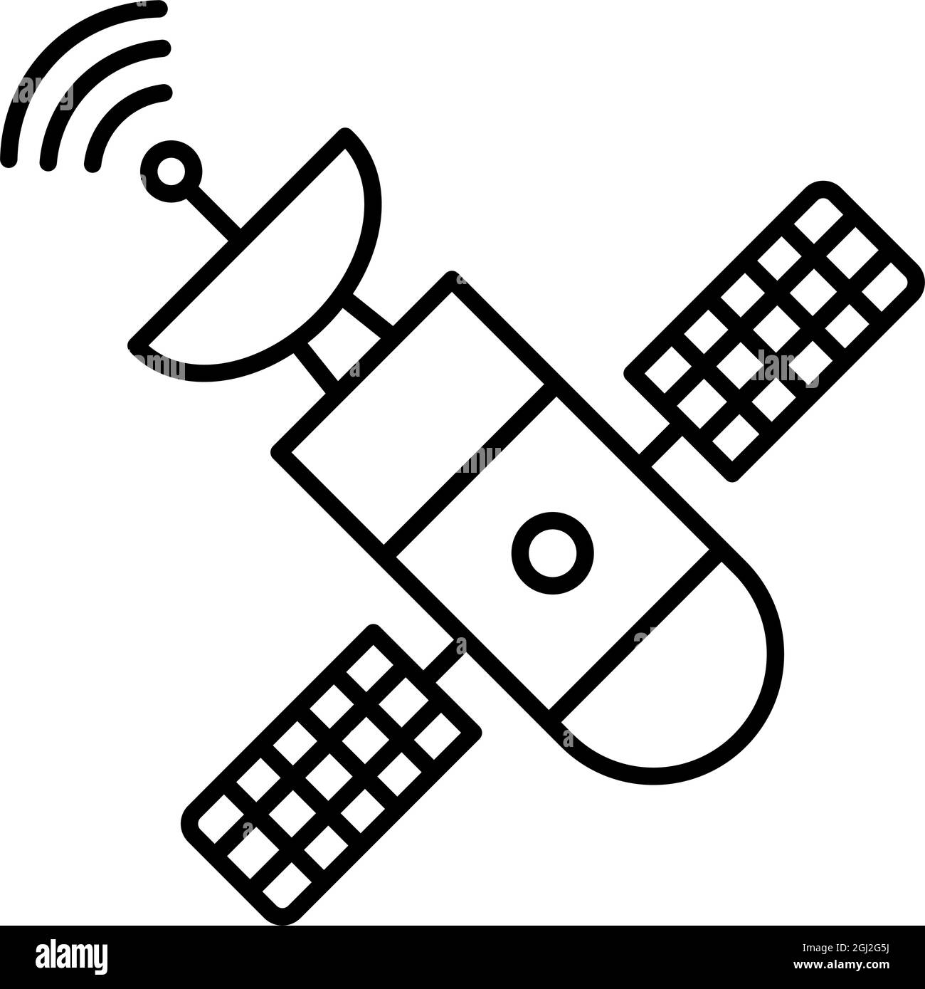 Vector Space Station Outline Icon Design Stock Vector Image & Art - Alamy